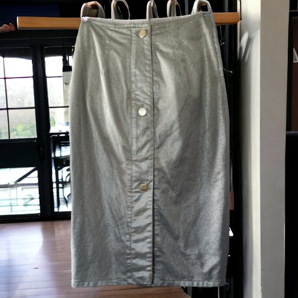 80's LA BELLE FASHION INC. 2PC Olive Skirt/Jacket Size Small - Picture 5 of 14